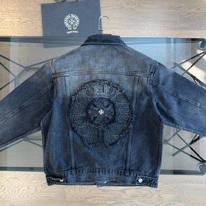 NWT size:S Chrome Hearts denim lapel jacket jacket